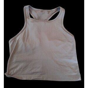 Lululemon Womens Ribbed Tank Top Gray Racerback
